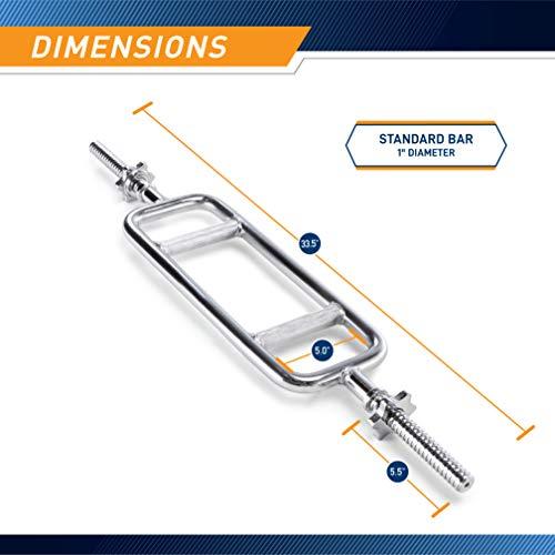 【美品】 重量挙げ・ボディビル用マーシーねじ式ソリッドクローム三頭筋バーIRBB-34 T 【2596480985】(16490円)