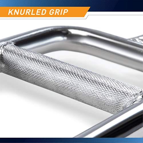 【美品】 重量挙げ・ボディビル用マーシーねじ式ソリッドクローム三頭筋バーIRBB-34 T 【2596480985】(16490円)