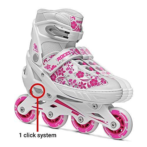 おすすめ特集の通販 Roces Children´s Compy 8.0 Girls Inline Skates， Adjustable Roller Skates， White and Violet