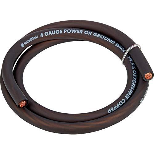 InstallGear 4ゲージアンプ配線キット|アンプ取り付け配線True SpecとSoft Touch Wire付きアンプキット|4ゲージ線、4ゲージアンプキット、アンプ配線キット