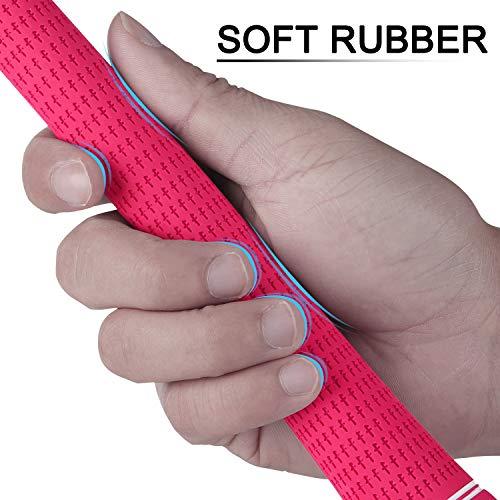 KINGRASPゴルフグリップスタンダード/ミッドサイズ選べる5色ラバーゴルフクラブグリップキット(赤、標準) KINGRASPゴルフグリップスタンダード/ミッドサイズ選べる5色ラバーゴルフクラブグリップキット 赤 標準