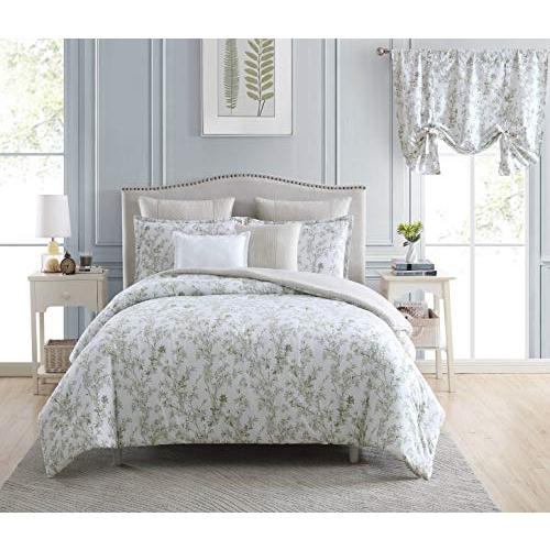 Laura Ashley HomeTwin Comforter Set, Cotton Reversible Bedding