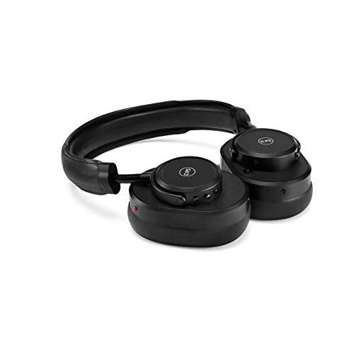 アウトレット販売 MASTER&DYNAMIC MW 65アクティブノイズキャンセリング (ANC) ワイヤレスヘッドフォン-Bluetoothマイク付きオーバーイヤーヘッドフォン、ライカブラック