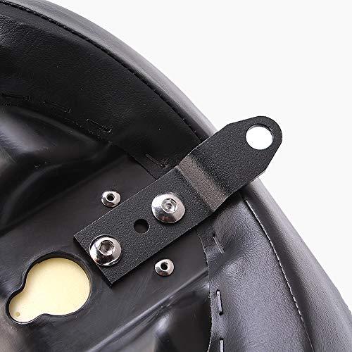 売り限定 Duobeisi Black Motorcycle Front Driver Leather Pillow Solo Seat Cushion For Harley Sportster 48 XL 883 72 48。(ブラックE)