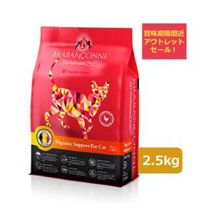 アウトレット セール 賞味期限間近：2026年6月9日 ブラバンソンヌ 消化器サポート 猫用 キャットフード チキン 2.5kg 準 療法食 小粒 無添加 訳アリ（Yahoo!・WePet プレミアムペットフード専門店）
