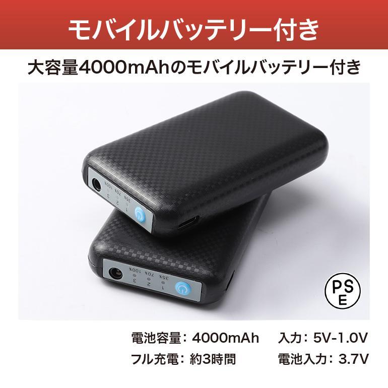 電熱ソックス ヒーターソックス 電熱靴下 4000mAh大容量バッテリー×2