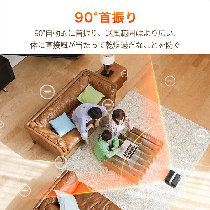 ヒーター セラミックヒーター 2秒即暖 ファンヒーター 90°首振り 小型