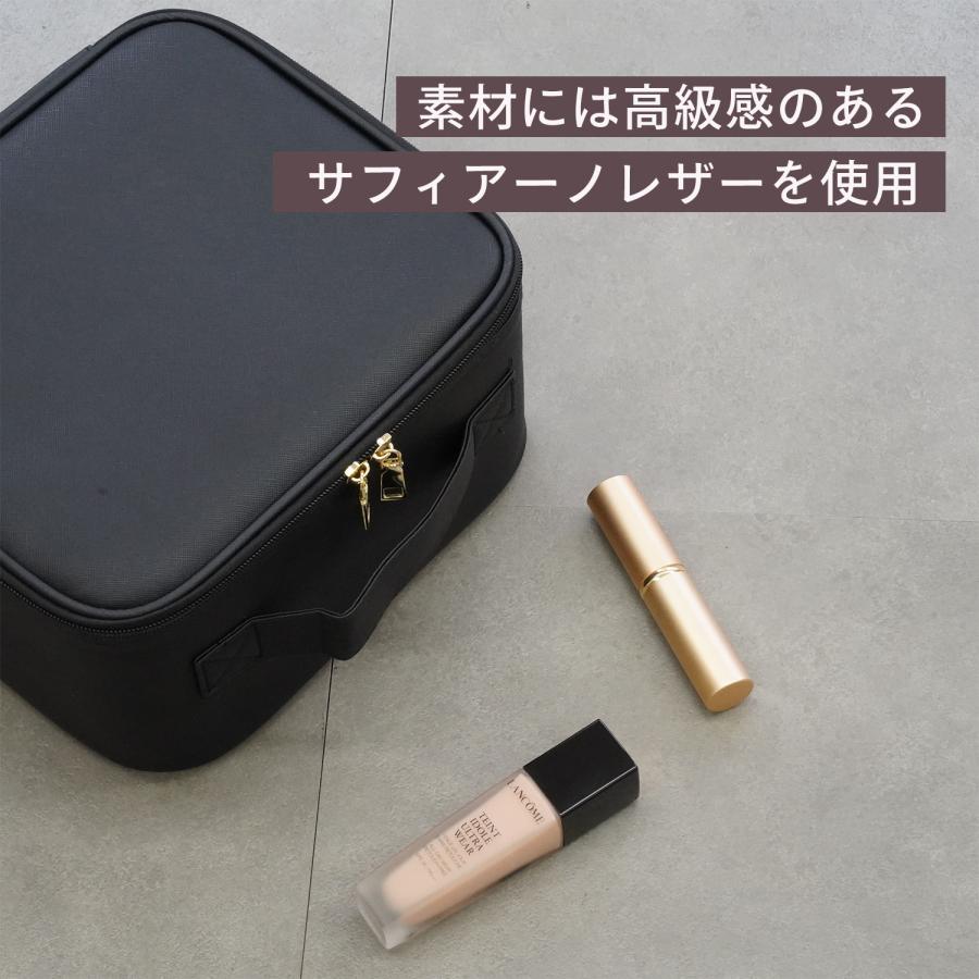 メイクボックス 鏡付き 大容量 美肌セラピスト監修 プロ仕様