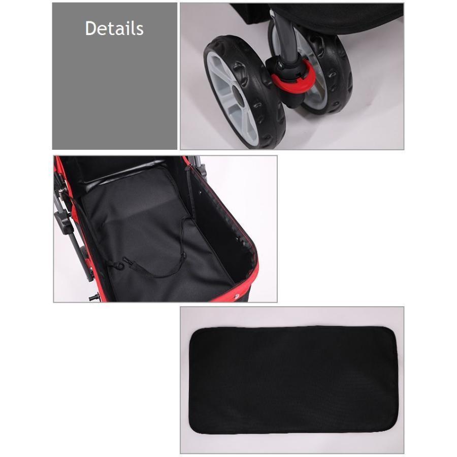 【値下げ⭕️】 ペットカート ペットバギー DODOPET 切り替え ハンドル 多頭飼い 大型犬 中型犬 小型犬 犬 荷物入れ バスケット キャノビー付き 4輪 折り 【E1697382265】(10780円)