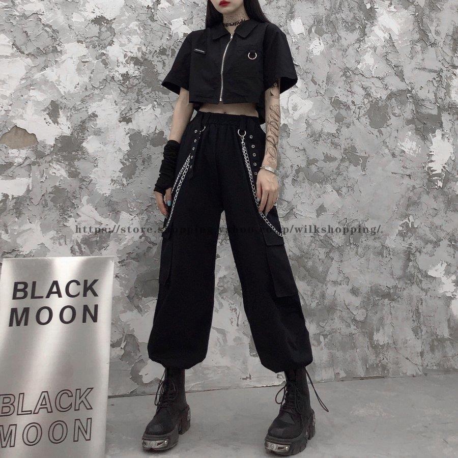 ヒップホップ カーゴパンツ ワイドパンツ ストレート レディース 原宿風 ズボン ダンスウェア ステージ 公演服 カジュアル ゆったり ストリート風 公式ショップ