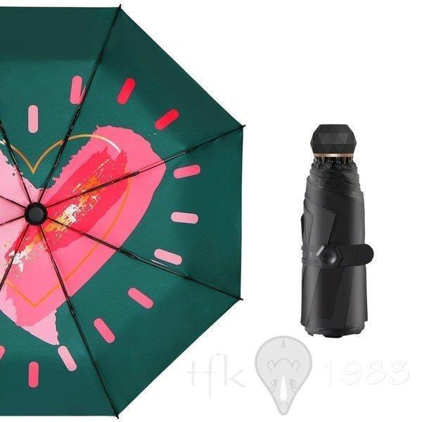 傘 レディース 可愛い 晴雨兼用 耐風 折りたたみ傘 折り畳み傘 ジャンプ おしゃれ 軽量 ハート柄 大きめ柄 ビックハート イラスト風 インパクト 高価値