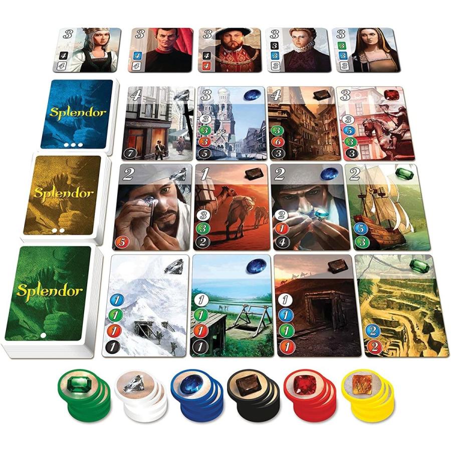 宝石の煌き Splendor ボードゲーム カードゲーム スプレンダー 送料無料 0931 World Selection 通販 Yahoo ショッピング