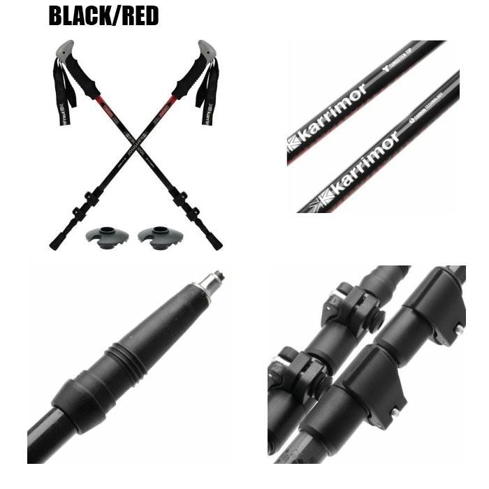 送料無料新品 カリマー 超軽量 カーボン トレッキングポール 2本セット