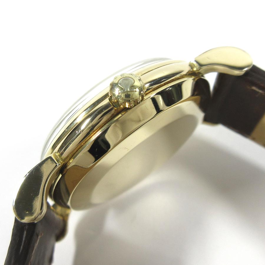 オメガ 1957年 ヴィンテージ 2862/2865 4 SC ノンネーム アイボリーツートン ギョーシェ 32mm メンズ 自動巻 時計 GF A128の画像