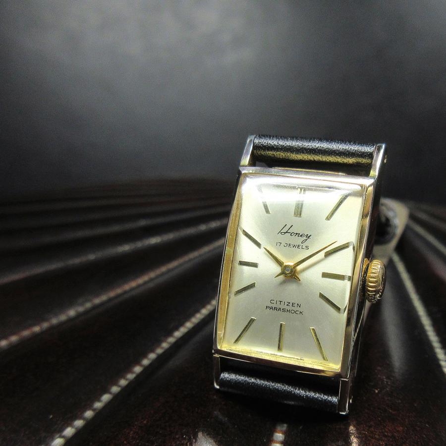 CITIZEN（シチズン） 1963年 ヴィンテージ H6026 ハニー 放射シルバー
