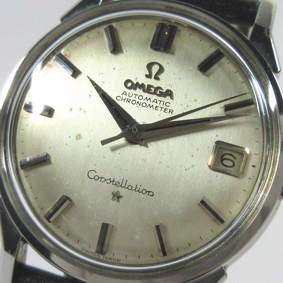 オメガ 1963年 ヴィンテージ 14902 SC-61 コンステレーション シルバーデイト文字盤 34mm メンズ 自動巻 時計 SS cal.561 A210の画像