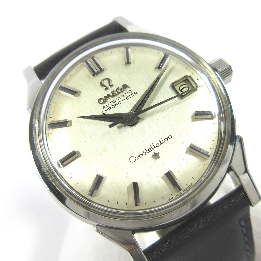 オメガ 1963年 ヴィンテージ 14902 SC-61 コンステレーション シルバーデイト文字盤 34mm メンズ 自動巻 時計 SS cal.561 A210の画像