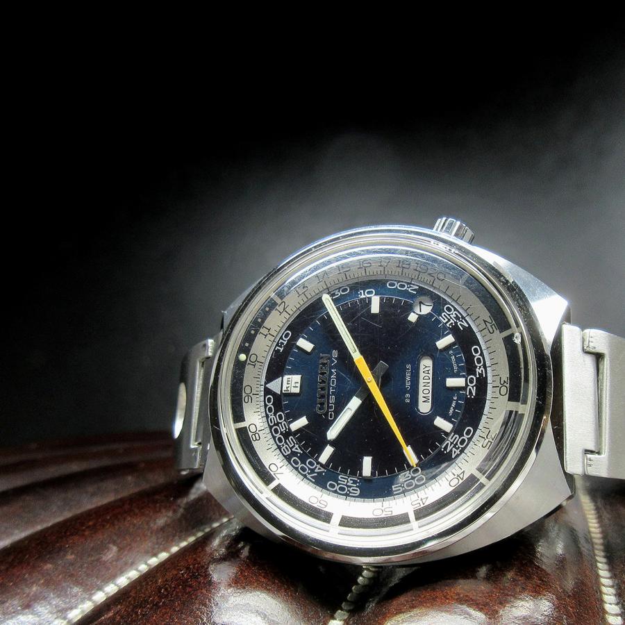 シチズン 1970年 ヴィンテージ 4-720504TA カスタムV2 デイデイト ブルーグリーン文字盤 41mm メンズ 自動巻 時計 SS A230の画像