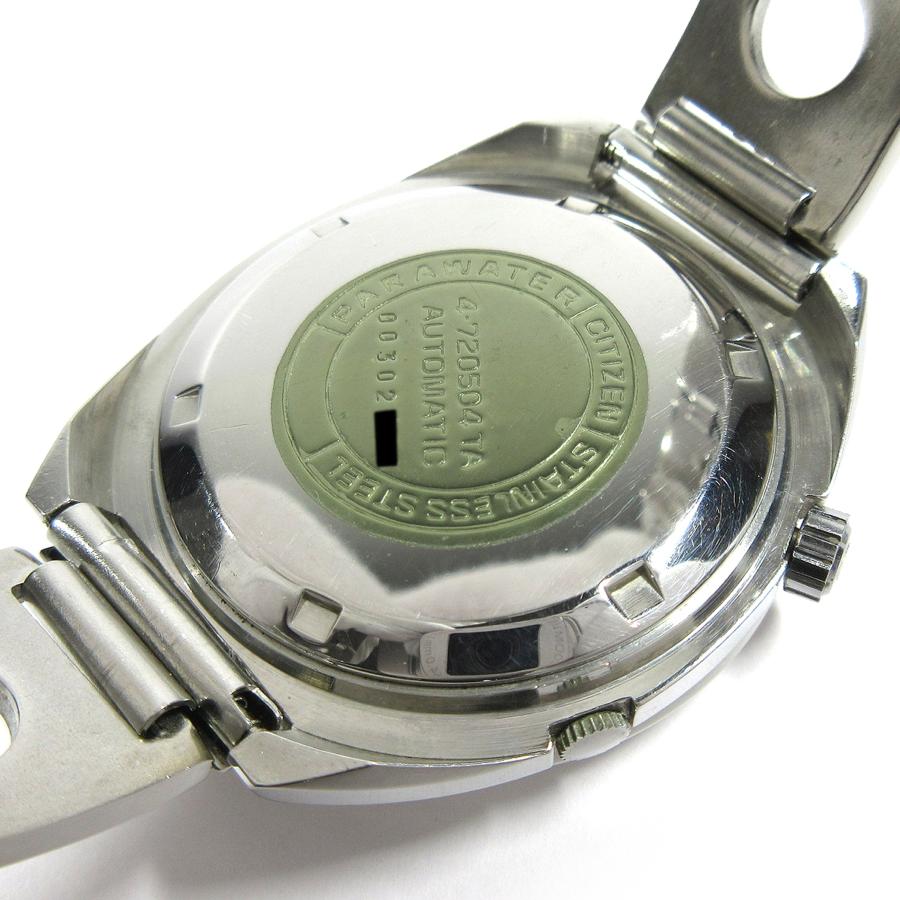 シチズン 1970年 ヴィンテージ 4-720504TA カスタムV2 デイデイト ブルーグリーン文字盤 41mm メンズ 自動巻 時計 SS A230の画像
