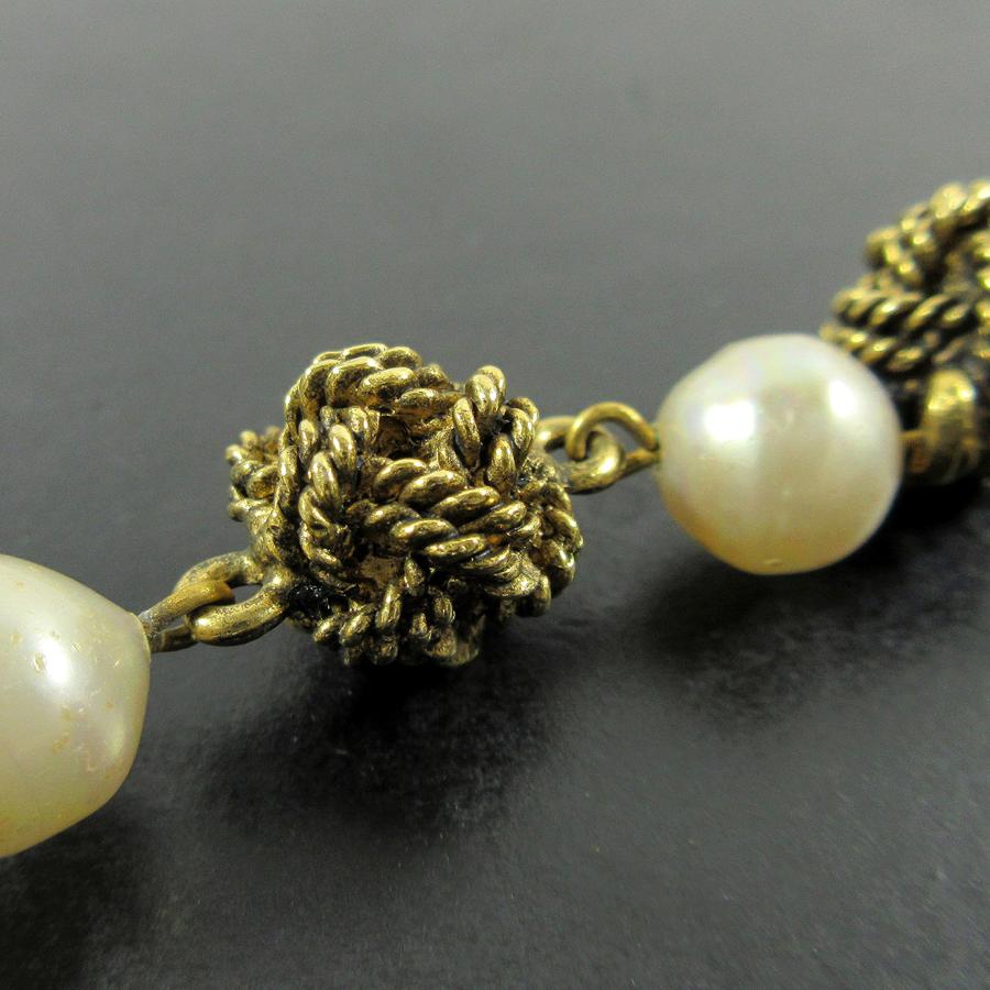 CHANEL フェイクパール　ヴィンテージ　ロングネックレス 99A 美品 中古・古着通販】CHANEL (シャネル) ヴィンテージロング