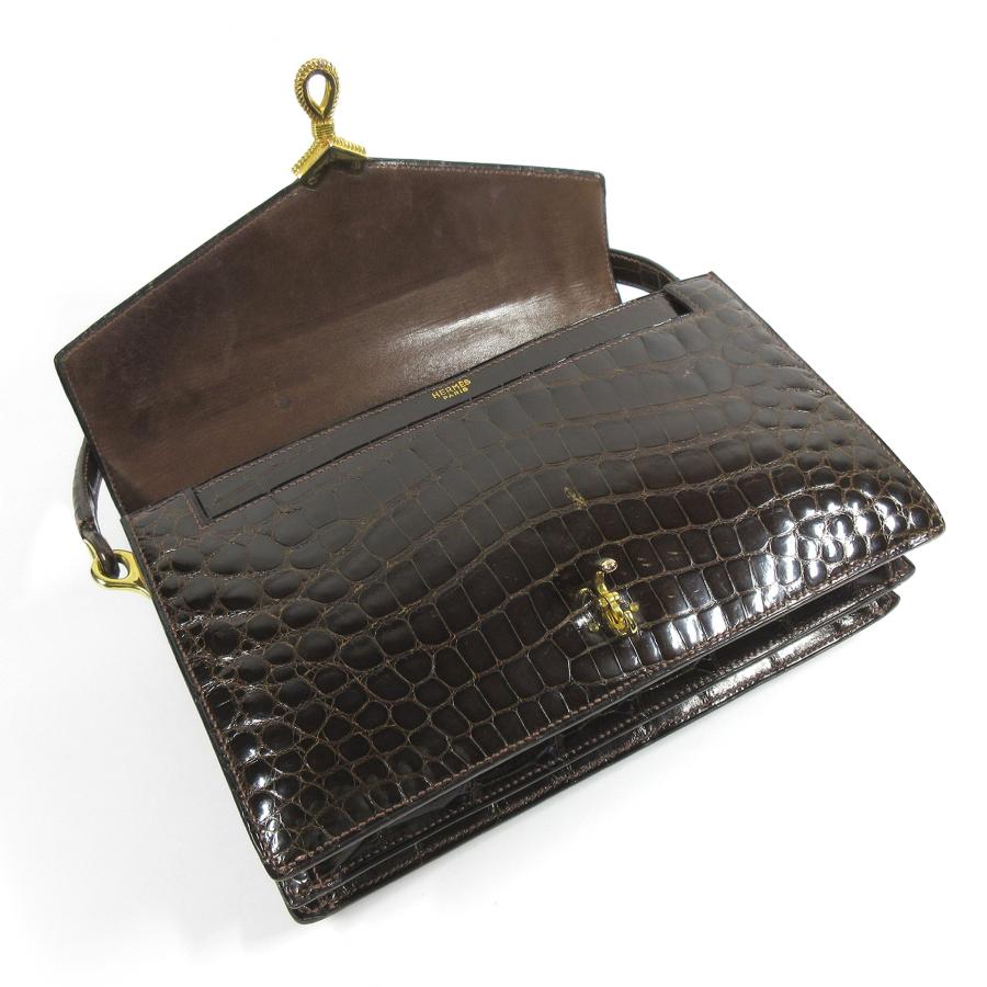 HERMES（エルメス） 1957年 ヴィンテージ クロコダイル ハンドバッグ