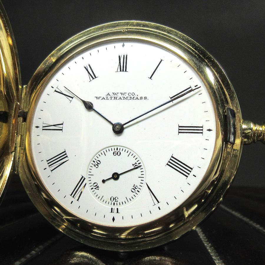 WALTHAM（ウォルサム） 1904年 アンティーク ホワイトポーセリン キー