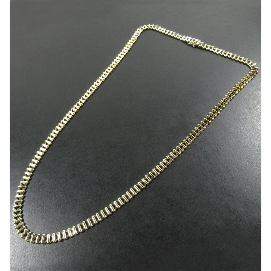 K18YG イエローゴールド デザイン ロング ネックレス 70.5cm 56.2g 