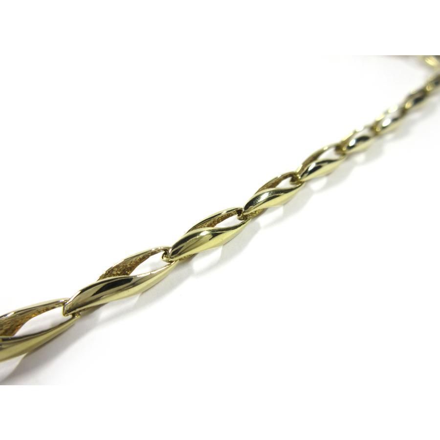 Ge Sante】K18YG イエローゴールド チェーン ネックレス 46cm 幅4.0mm  