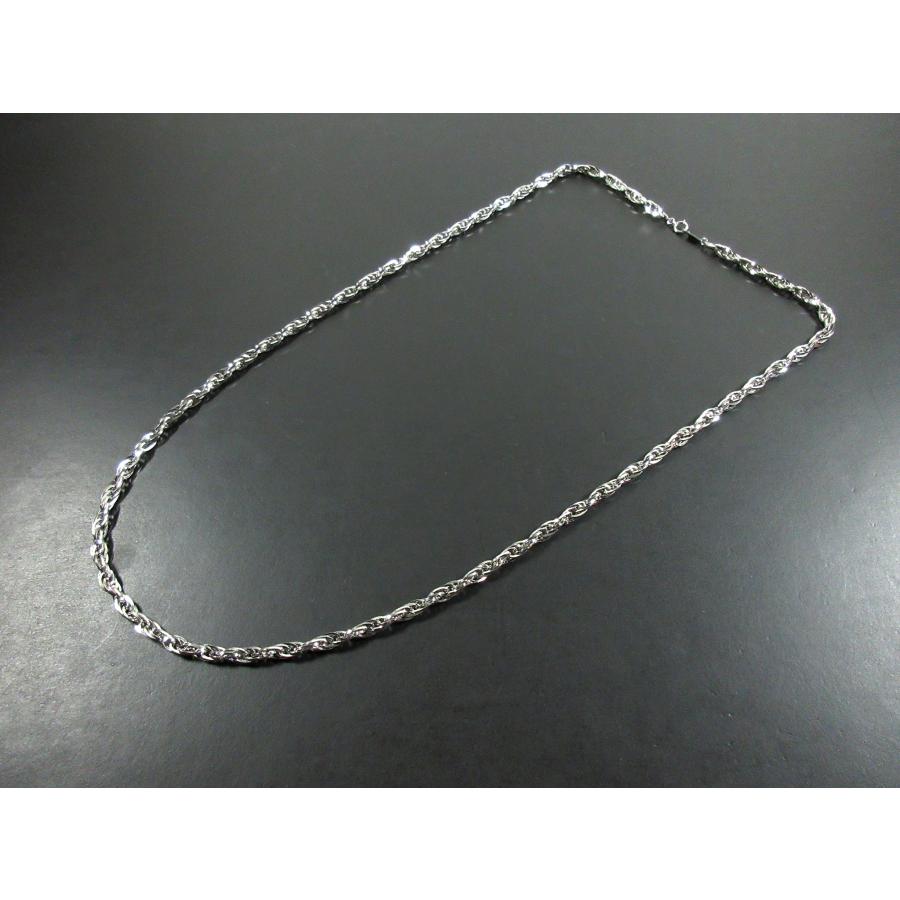 Pt850 スクリュー モチーフ プラチナ ロング ネックレス 74.2g 80cm