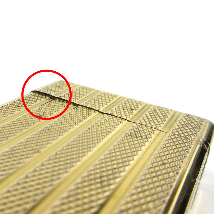 デュポン ヴィンテージ 初期型 ライン1S ショート ストライプ ひし形 デザイン ローラー ガスライター ゴールド 金張り STD2 | S.T.DUPONT | 03