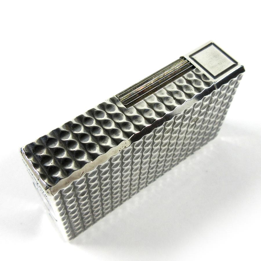 【Kan Kan】ST Dupont デュポン　ガスライターシルバー ビンテージ】ST. Dupont デュポン ガスライター シルバー