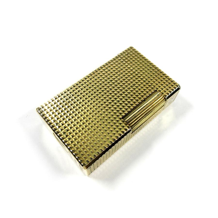 st Dupont 格子柄 ライター 20μ ヴィンテージ st Dupont 格子柄