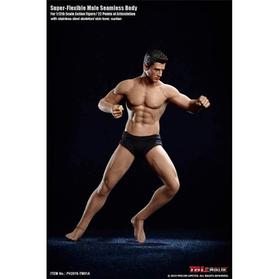 TBLeague 1/12 スーパーフレキシブル 男性シームレスボディ ヘッド付