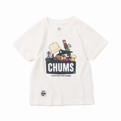 Kid’sBBQBoobyT-Shirt　CHUMS（チャムス）（キッズバーベキューブービーTシャツ）-White