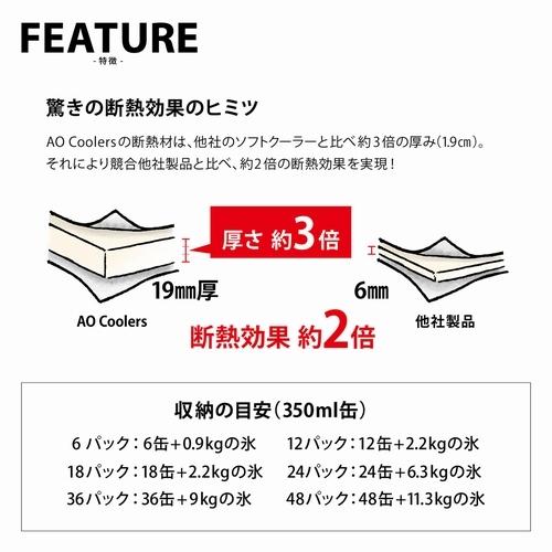 12パックキャンバスソフトクーラー AOCoolers（エーオークーラーズ）-アメリカングリーンの画像