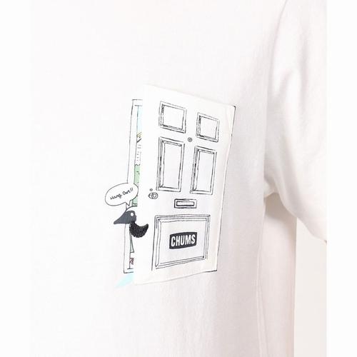 GoOutdoorPocketT-Shirt　CHUMS（チャムス）（ゴーアウトドアポケットTシャツ）-White｜west-shop｜02