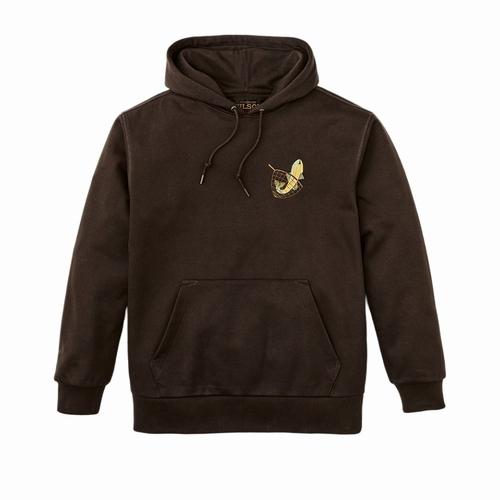 新品タグ付き フィルソン プロスペクター エンブロ フーディ S ダークブラウン ProspectorEmbroidered FILSON（フィルソン）（プロスペクターエンブ