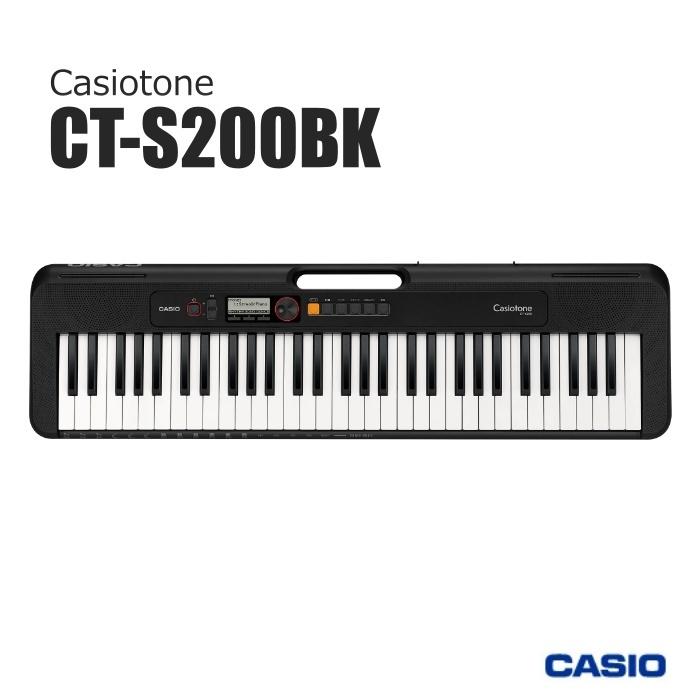 CASIO Casiotone CT-S200BK ブラック ベーシックキーボード 61鍵盤 カシオ｜west-side