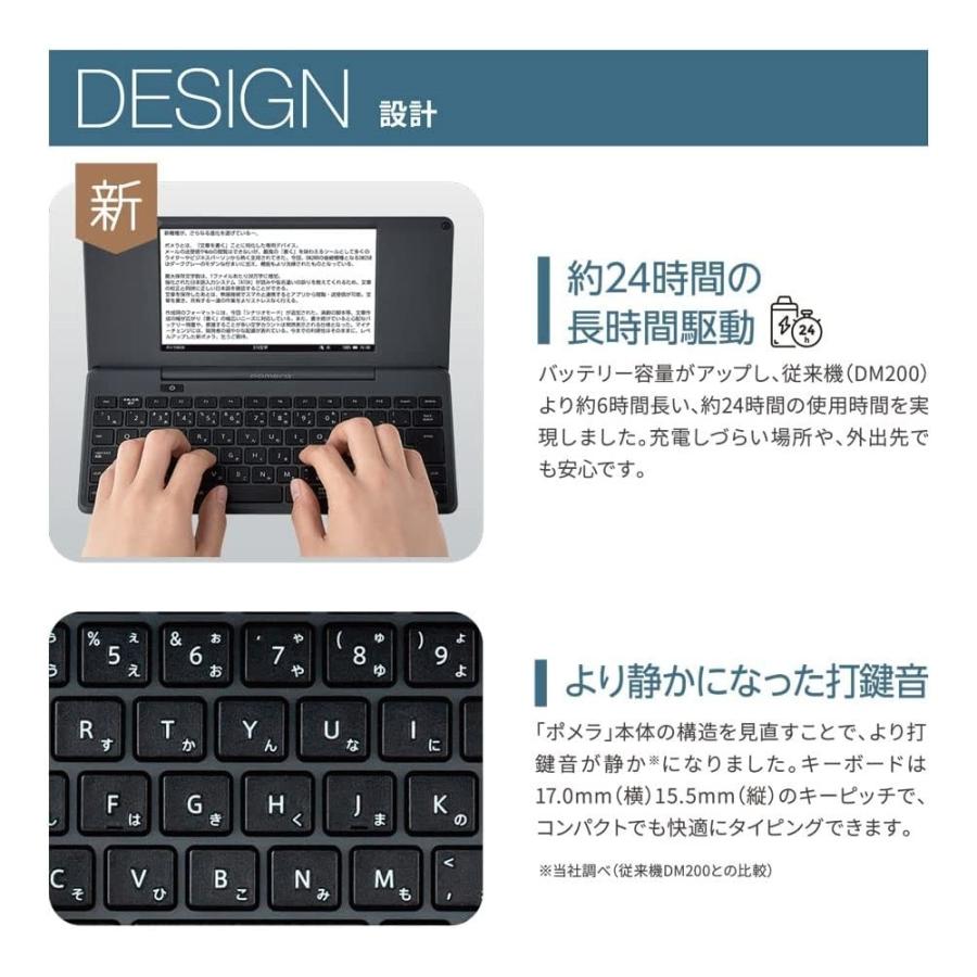 KING JIM（キングジム） デジタルメモ ポメラ DM250 ダークグレー