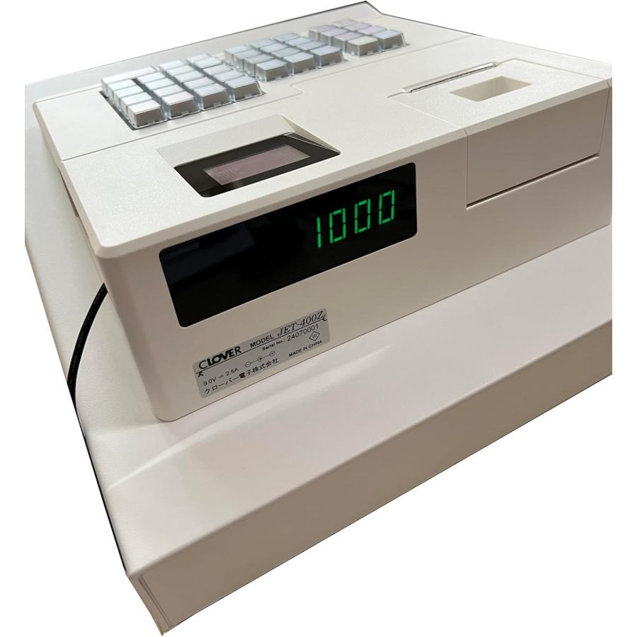 クローバー電子 電子レジスター JET-400Z 小型 1シート 感熱タイプ 8 