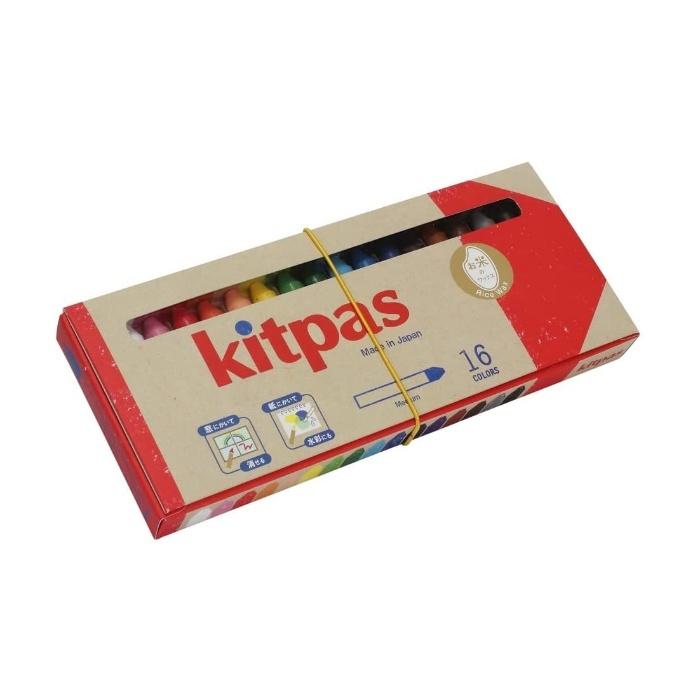 キットパス ミディアム ライスワックス 16色 KMRW-16C 窓ガラスや鏡に