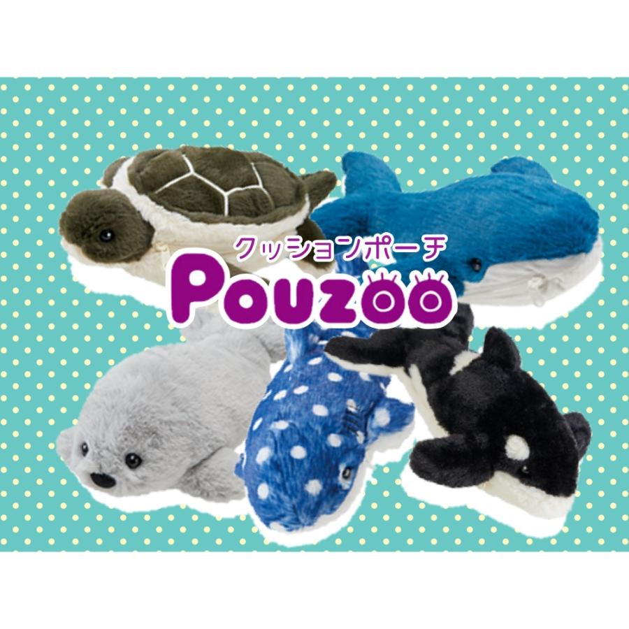 KING JIM（キングジム） ポーズー クッションポーチ PZC2054 クジラ