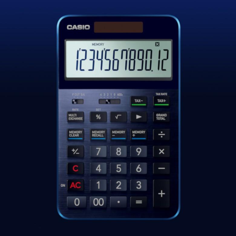 プレミアム電卓 S100bu ネイビーブルー 12桁 Casio カシオ S100bu West Side 通販 Yahoo ショッピング