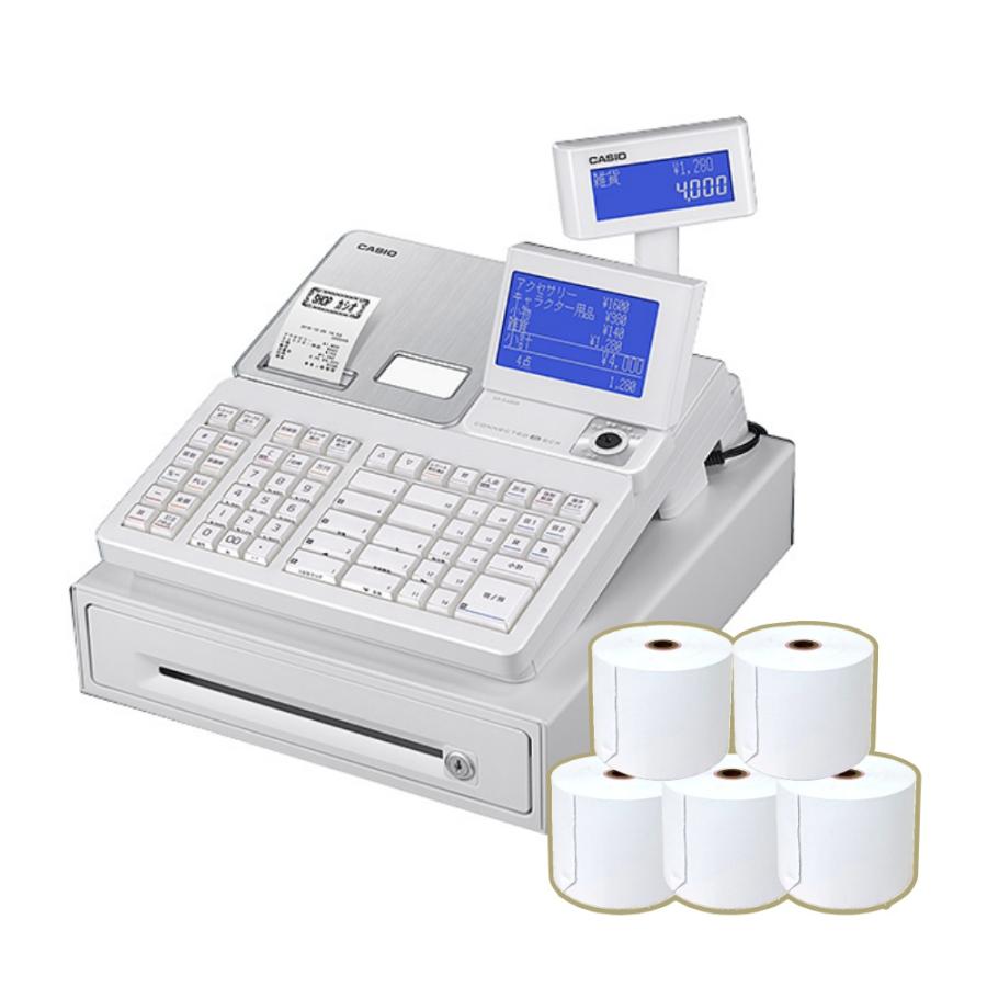 CASIO　レジスター SR-S4000-20SWE CASIO（カシオ） 電子レジスター SR-S4000-EX-20SWE レジペーパー