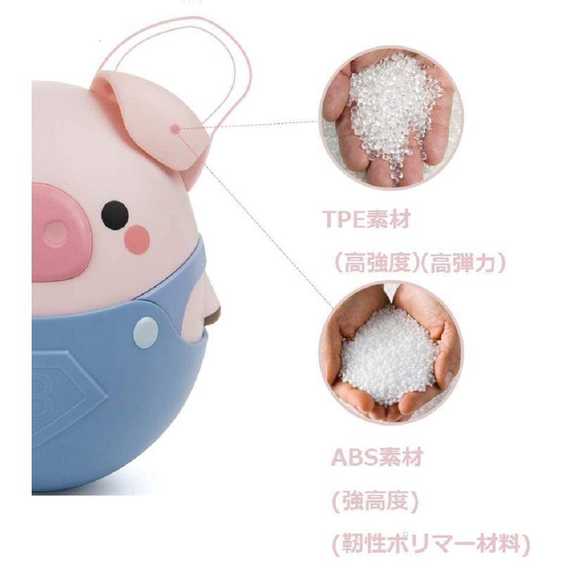 超人気の Monshopかわいい ぶたさん おきあがりこぼし 防水 お風呂でも遊べるよ ブルー 高い素材 Turningheadskennel Com