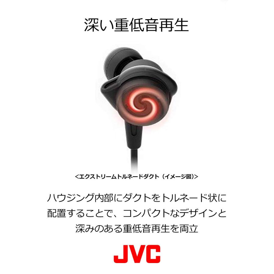 JVCケンウッド JVC カナル型イヤホン XXシリーズ ハイレゾ対応 重低音 ブラック HA-FX99X-B｜westbay-link｜04