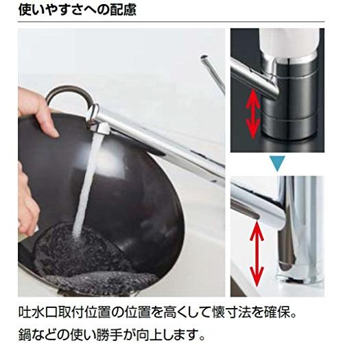 LIXIL(リクシル) INAX キッチン用 シングルレバー混合水栓 SF-WM420SYX(JW)｜westbay-link｜05