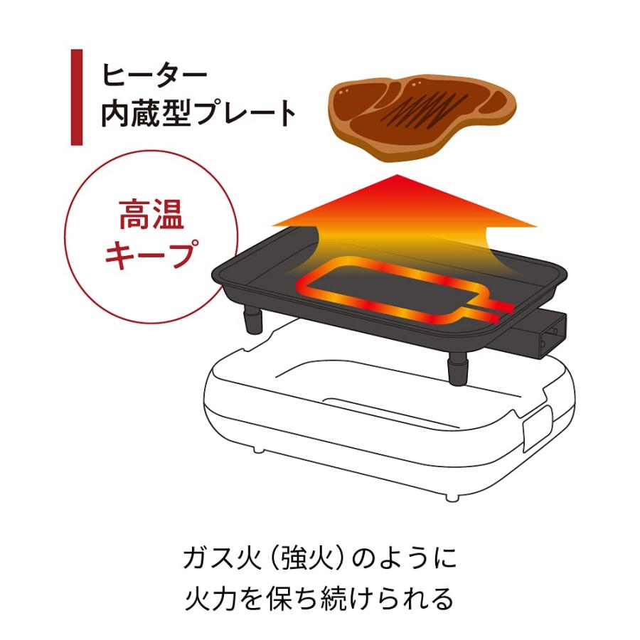 レコルト ホットプレート RHP-1 recolte Hot Plate (03:レッド（ホットプレート本体))｜westbay-link｜04