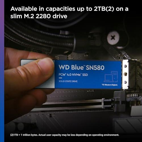 ウエスタンデジタル 1TB WD Blue SN580 NVMe 内蔵ソリッドステートドライブ SSD - Gen4 x4 PCIe 16Gb/秒 M｜westbay-link｜03