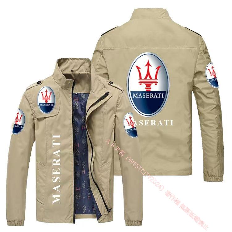 Maserati 新品 マセラティ モータースポーツロゴ 冬服防水防 長袖 